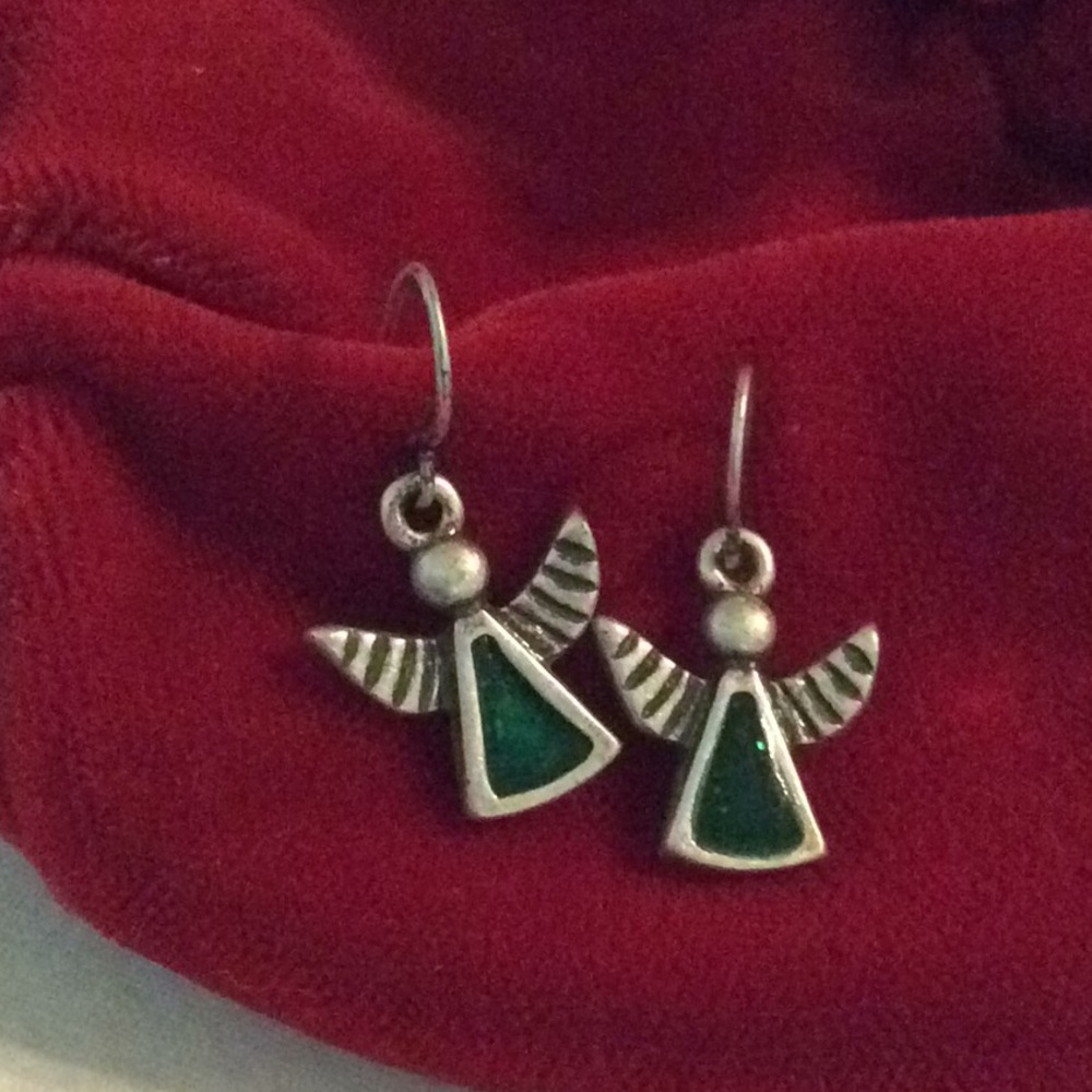 Dangle angel earrings..